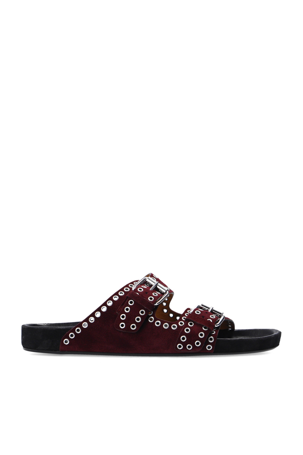 サンダル・ミュール Isabel Marant Burgundy Lennyo Sandals Isabel Marant Lennyo Suede Sandals | Saks Fifth Avenue